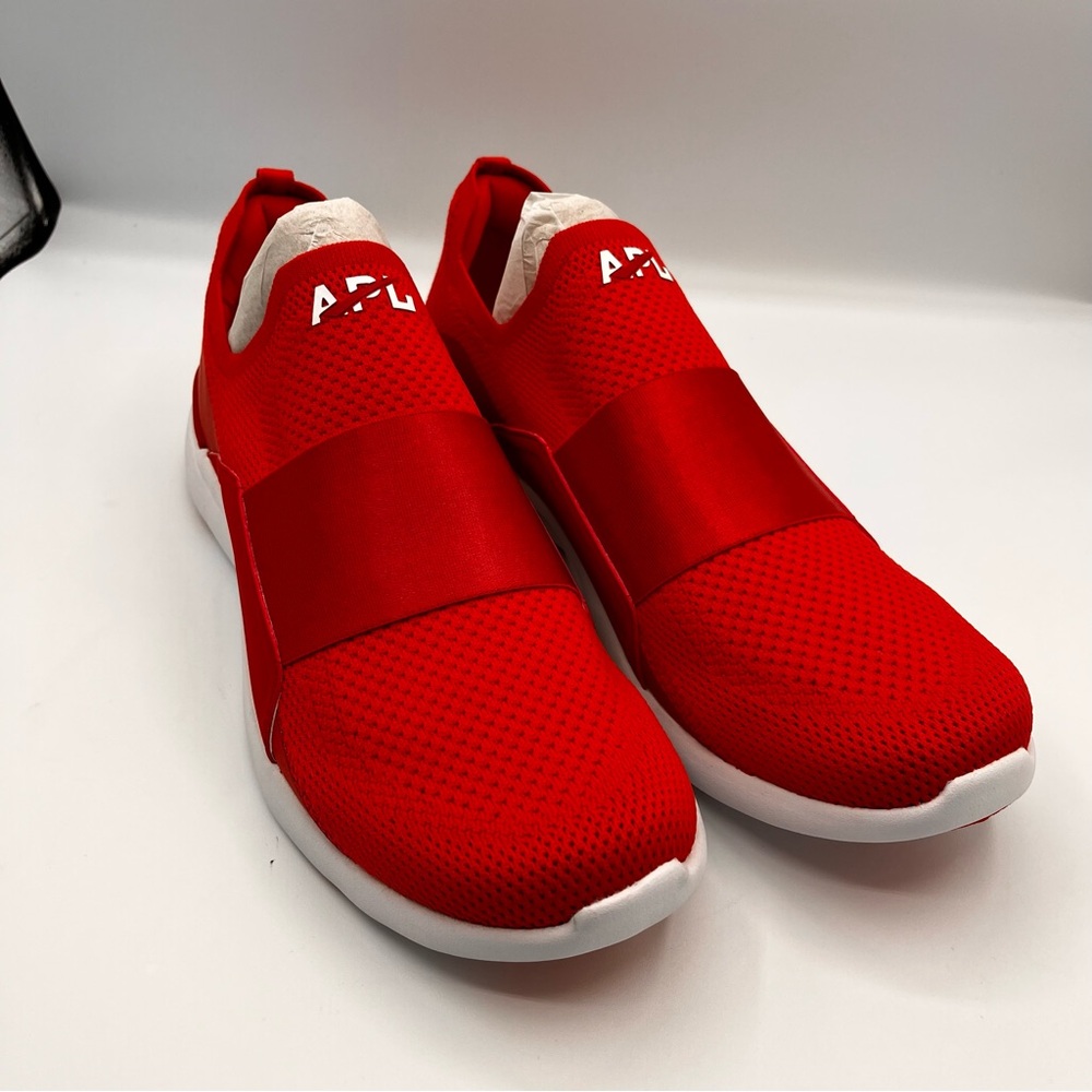 APL Men's 11.5 Techloom Bliss Slip On Athletic Shoes Run Gym Red White NIB Gift - Picture 3 of 9